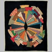 'Fans' textile rug design, produced in 1920..jpg